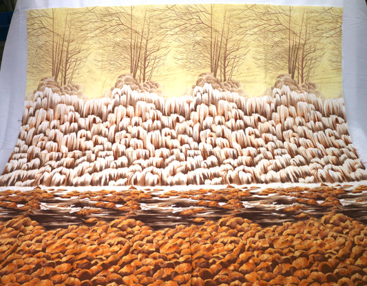 Winter River Fabric Panel 47" x 45"