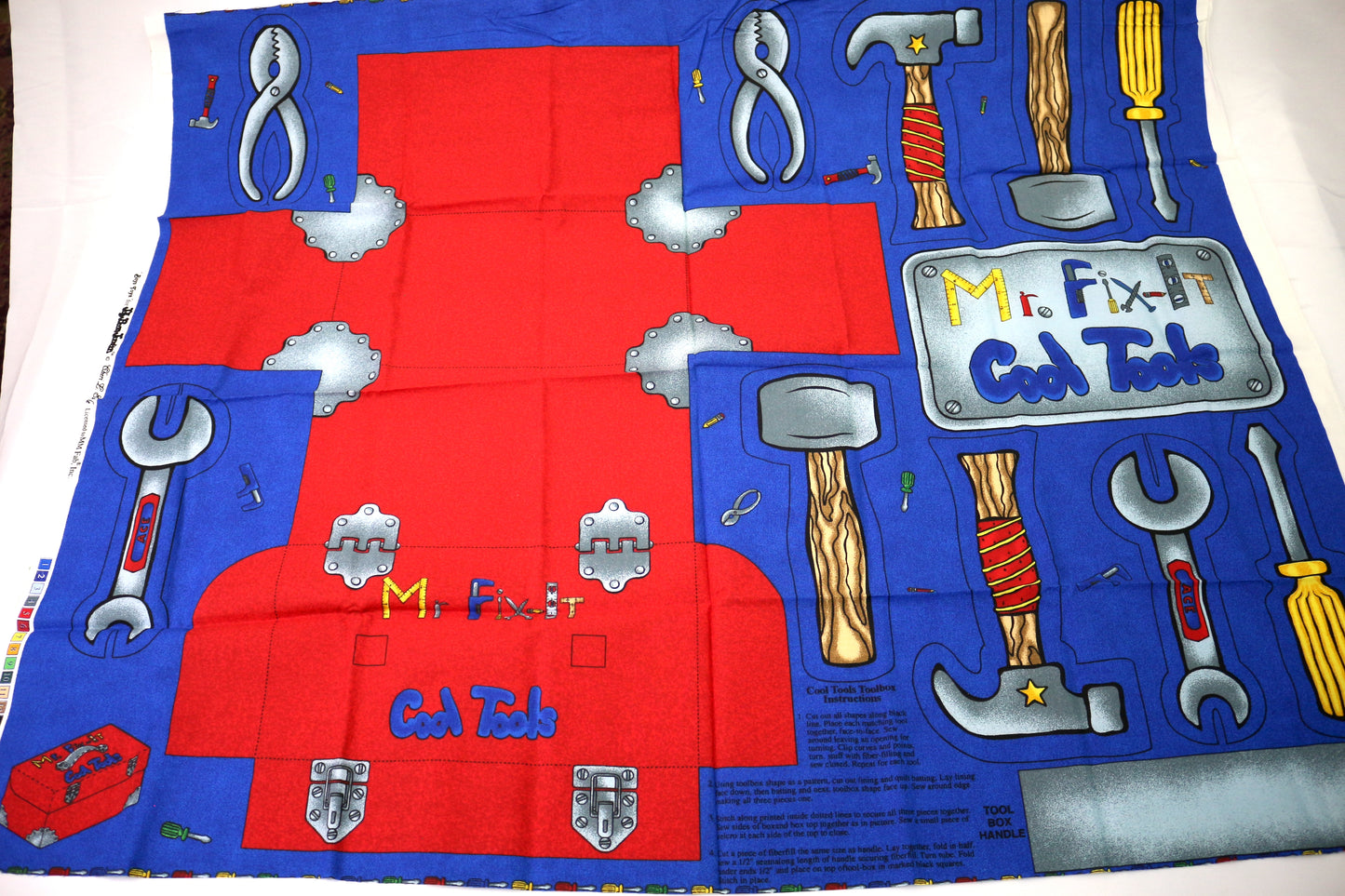 Boys Toys Cut & Sew Fabric Panel