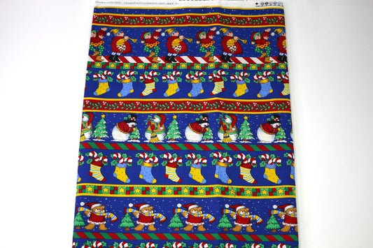 Busy Christmas Season Cotton Fabric 45" x 3 yds