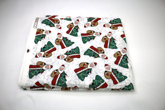 Santa's Bag Cotton Fabric 45" x 2 yds