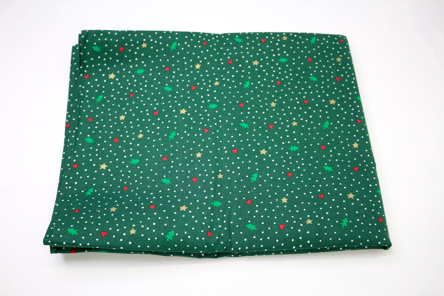 Stars, Trees & Hearts Cotton Fabric 45"x 2 yds