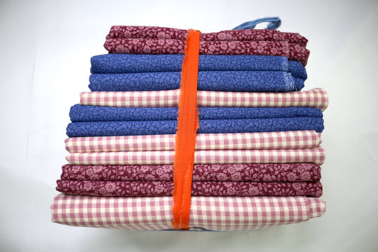 Purple Gingham Parade Cotton Fabric Bundle
