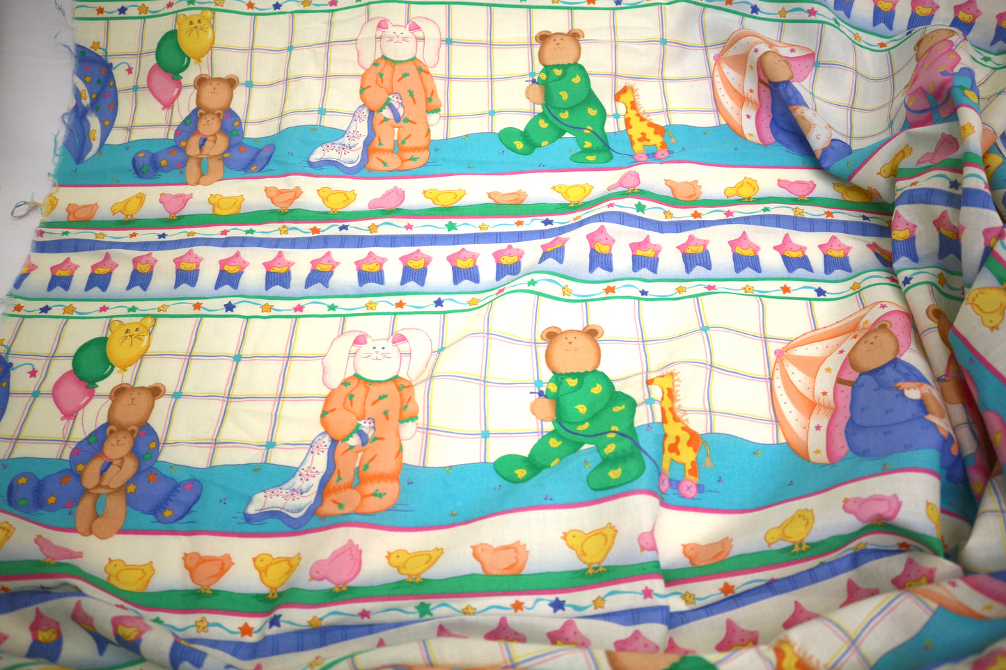 Vintage Pajama Party Cotton Fabric 44" wide