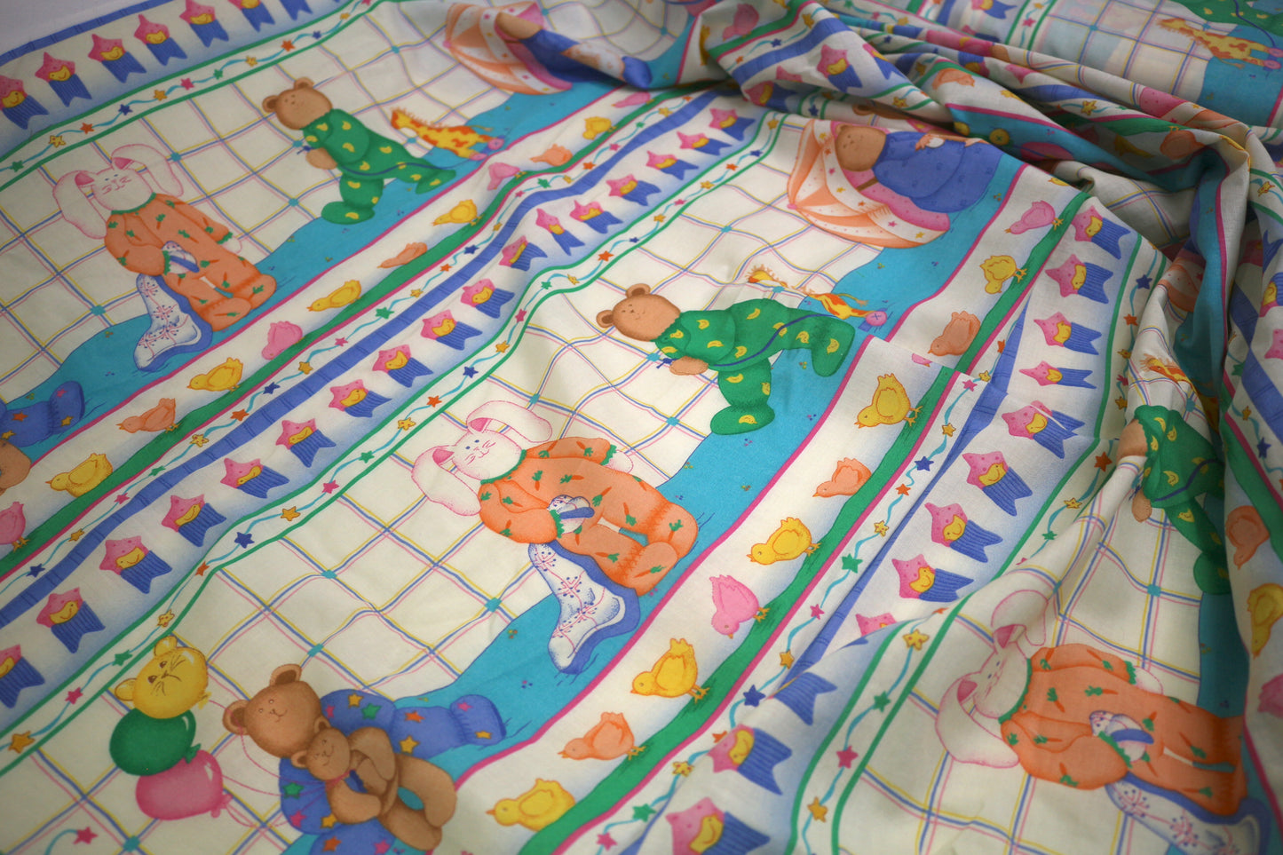 Vintage Pajama Party Cotton Fabric 44" wide