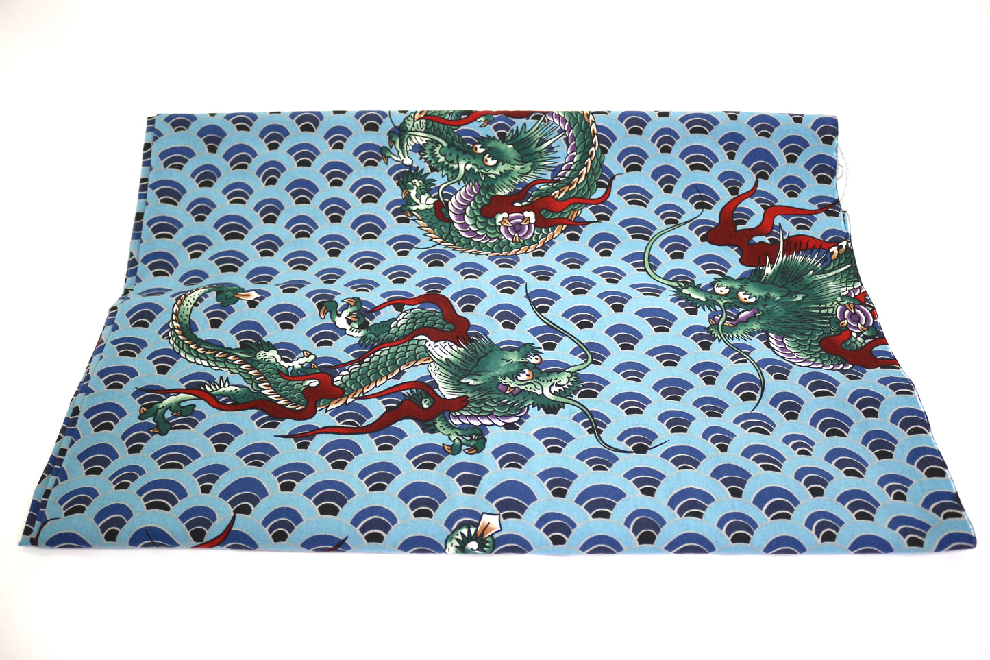 Dragon Ring, Chinese Dragon Cotton Fabric 42" x 3 yds