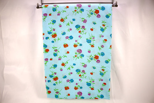 Flowers on the Water Seersucker Cotton Fabric 44" x 3 yds