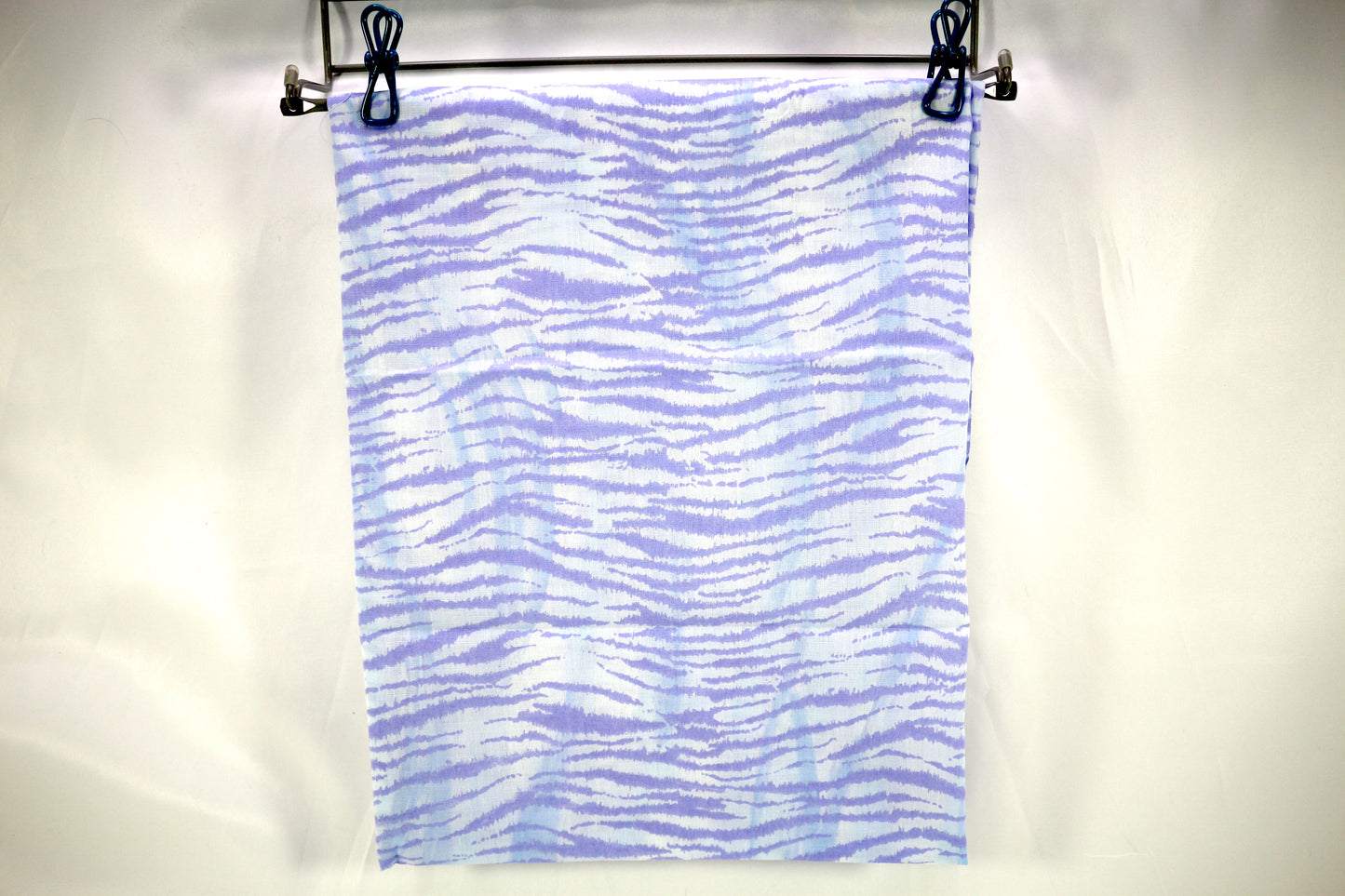 Pastel Purple Zebra Stripes Cotton Fabric 45" x 1 yd
