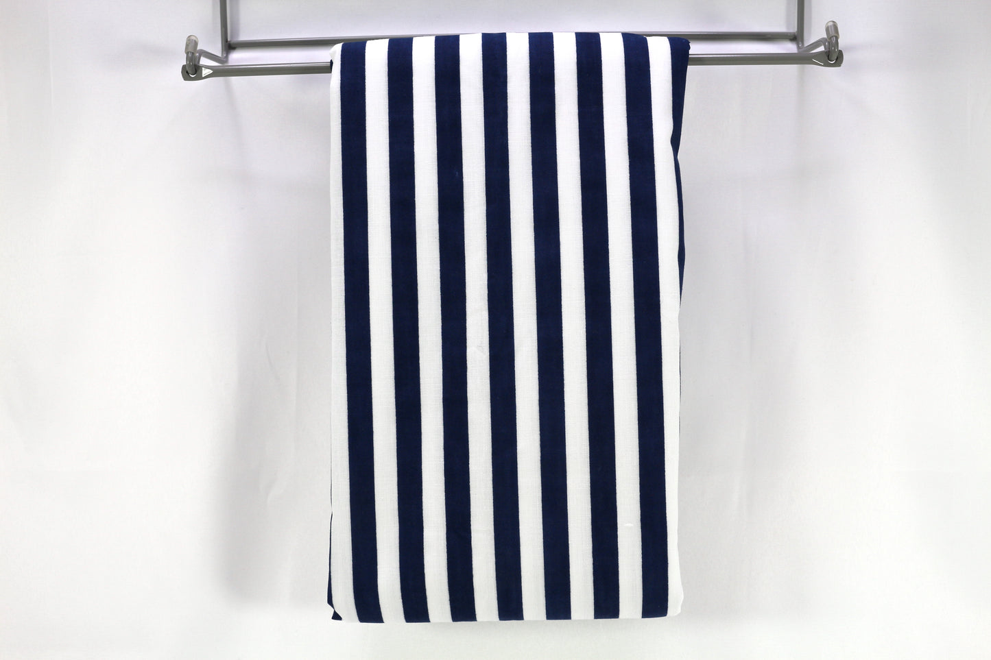 1/2" Navy Blue Striped Cotton Fabric 35" x 3.25 yds