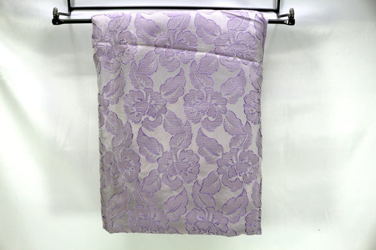 Flowered Lilac Taffeta Fabric 50" x 1.75 yds