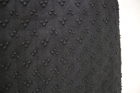 French Knots on Black Mesh Fabric 48" x 3.25 yds