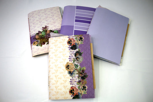 One Purple Junk Journal Signature for 6" x 8.5" Journal