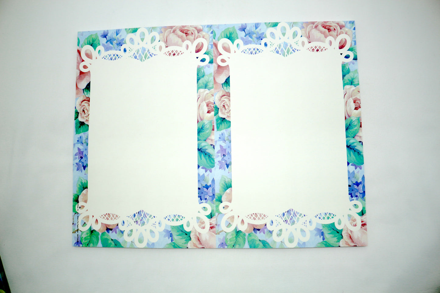 1-Flower Frame Announcements Card, Note Cards, Garden Party Invites