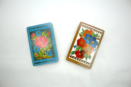 Retro 70's Flower Deck of Cards, Playing Cards, Garden Party Games