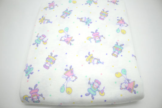 Happy Birthday Mouse Cotton Jersey Knit Fabric 60" x 1 yd