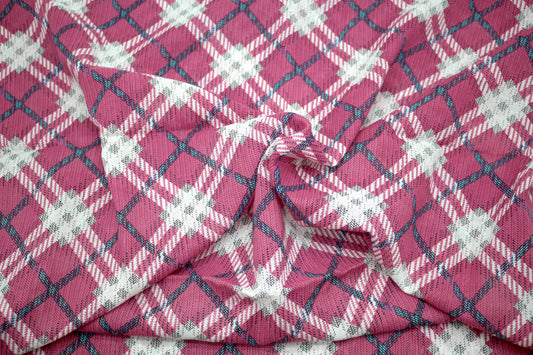 Plaid Picnic Thin Flowy Apparel Fabric 54" x 3.5 yds