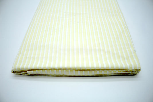 Striped Yellow Seersucker Fabric 44" x 3 yds