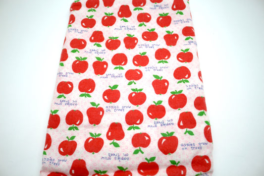 Apple Picking Farm Flannel Fabric  44" x 1 yd