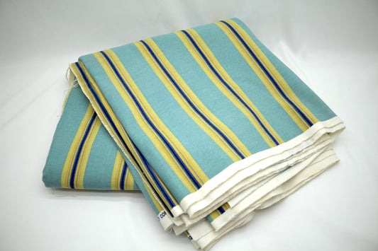 Beach Stripe Vibes Heavy Duty Fabric 56" x 5.5 yds, Affordable Sewing Supplies, Vintage Fabrics, Learning To Sew