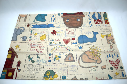 Fabric Noah's Arc Cotton Fabric Panel 45" x 32"