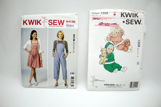 Kwik Sew 4138 Womens Overalls OR Kwik Sew 1359 Baby Jumper