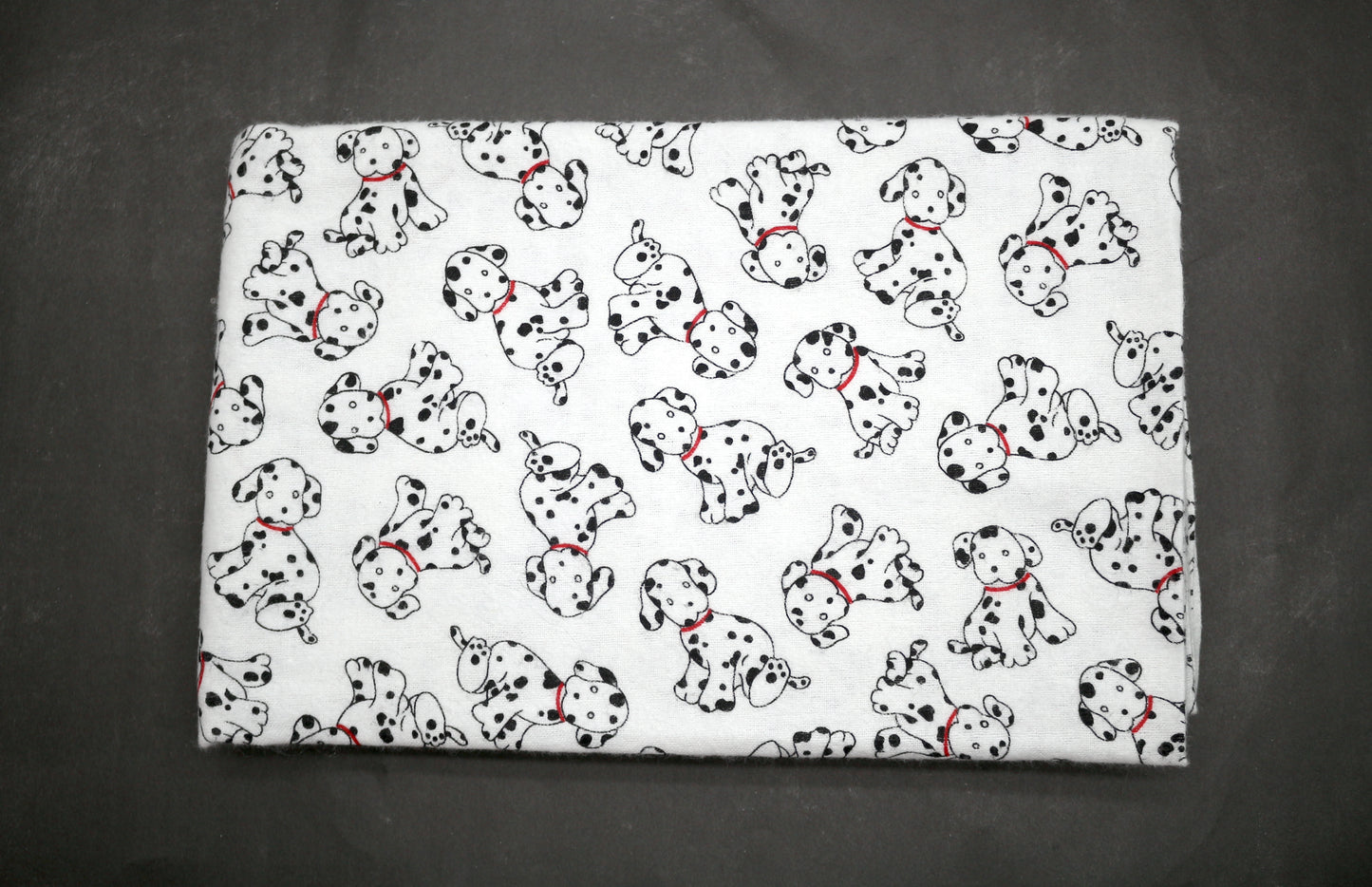 Dalmation Dog Flannel Fabric 44" x 1.5 yds