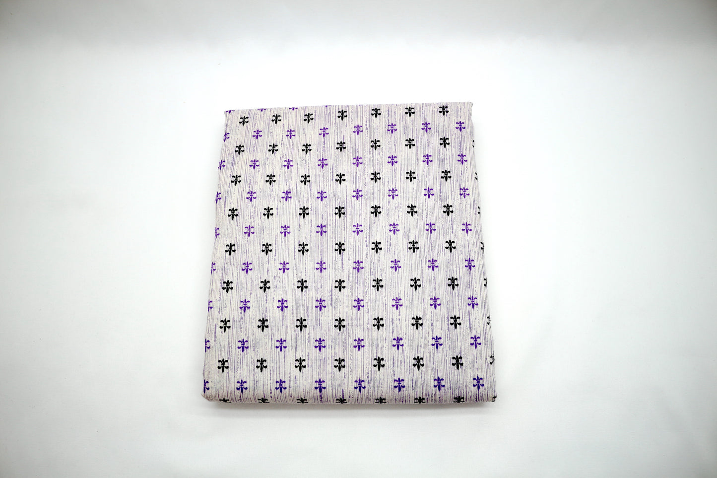 Purple Fleur De Le Cotton Fabric 44" x 3 yds