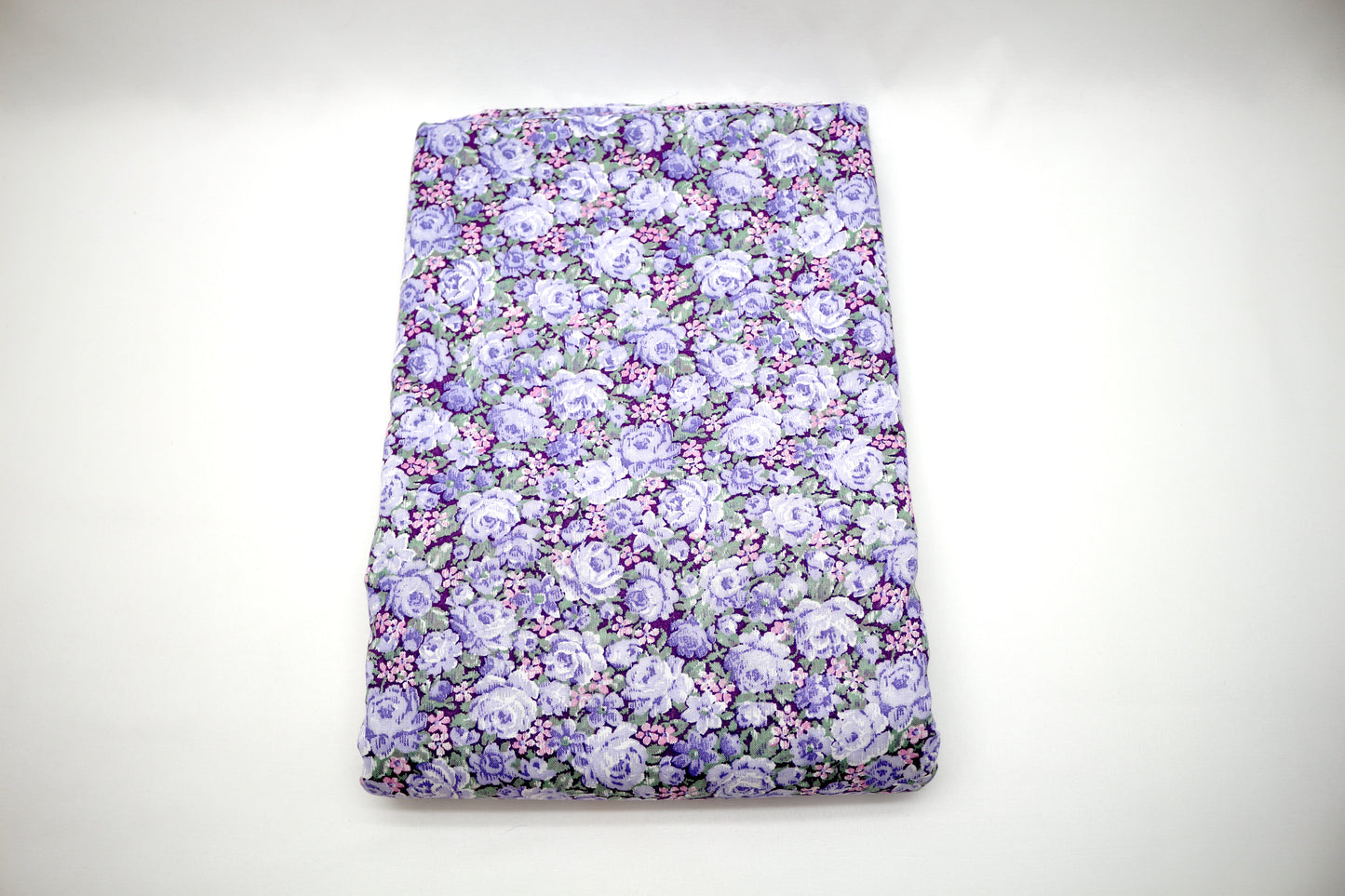 Purple Roses Walls Cotton Fabric 44" x 4.5 yds