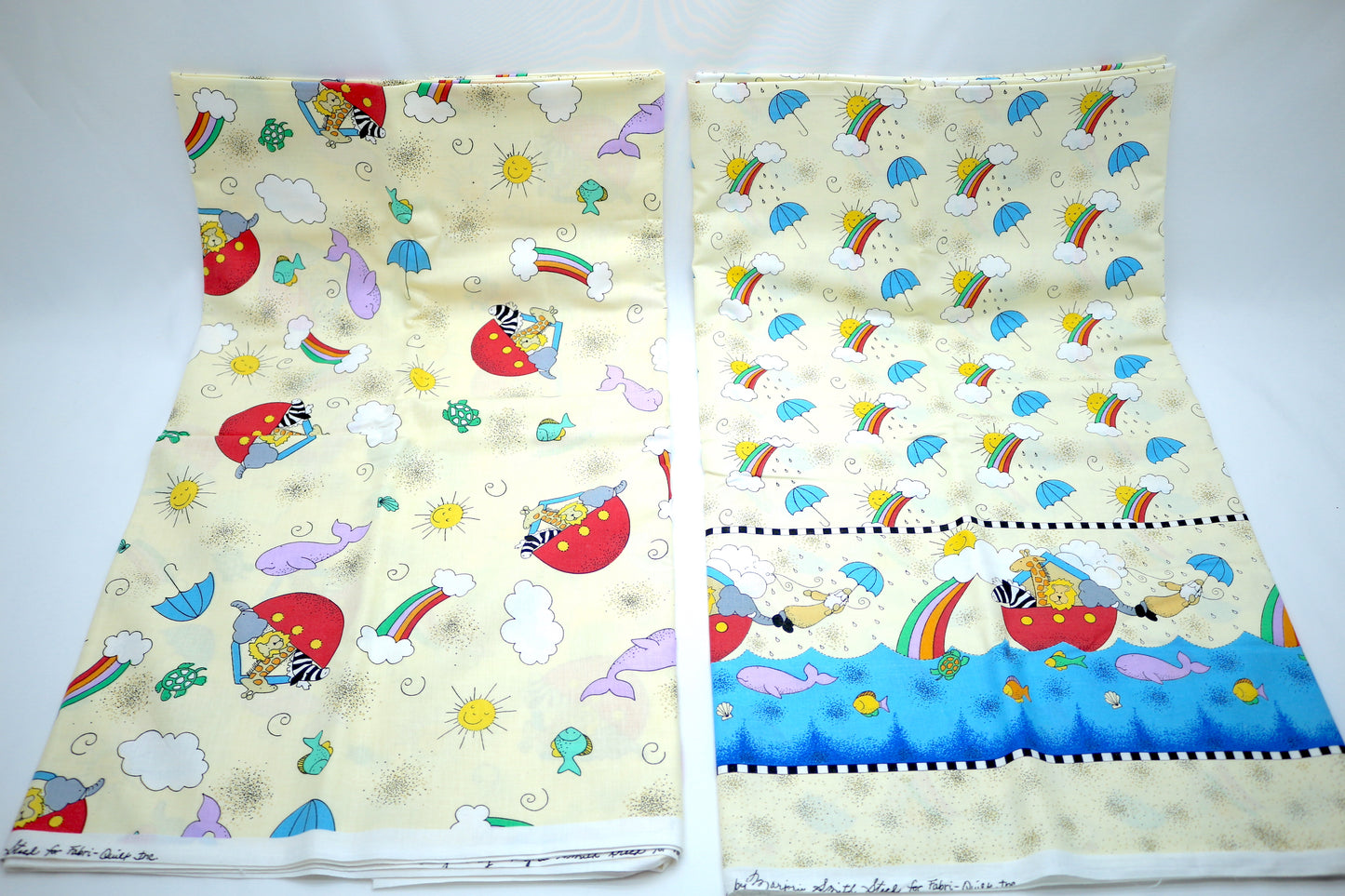 Bright & Dreamy Noah's Ark Cotton Print Fabric Bundle 45" x 4 yards