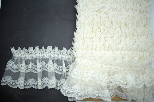 6" Cream Lace Trim