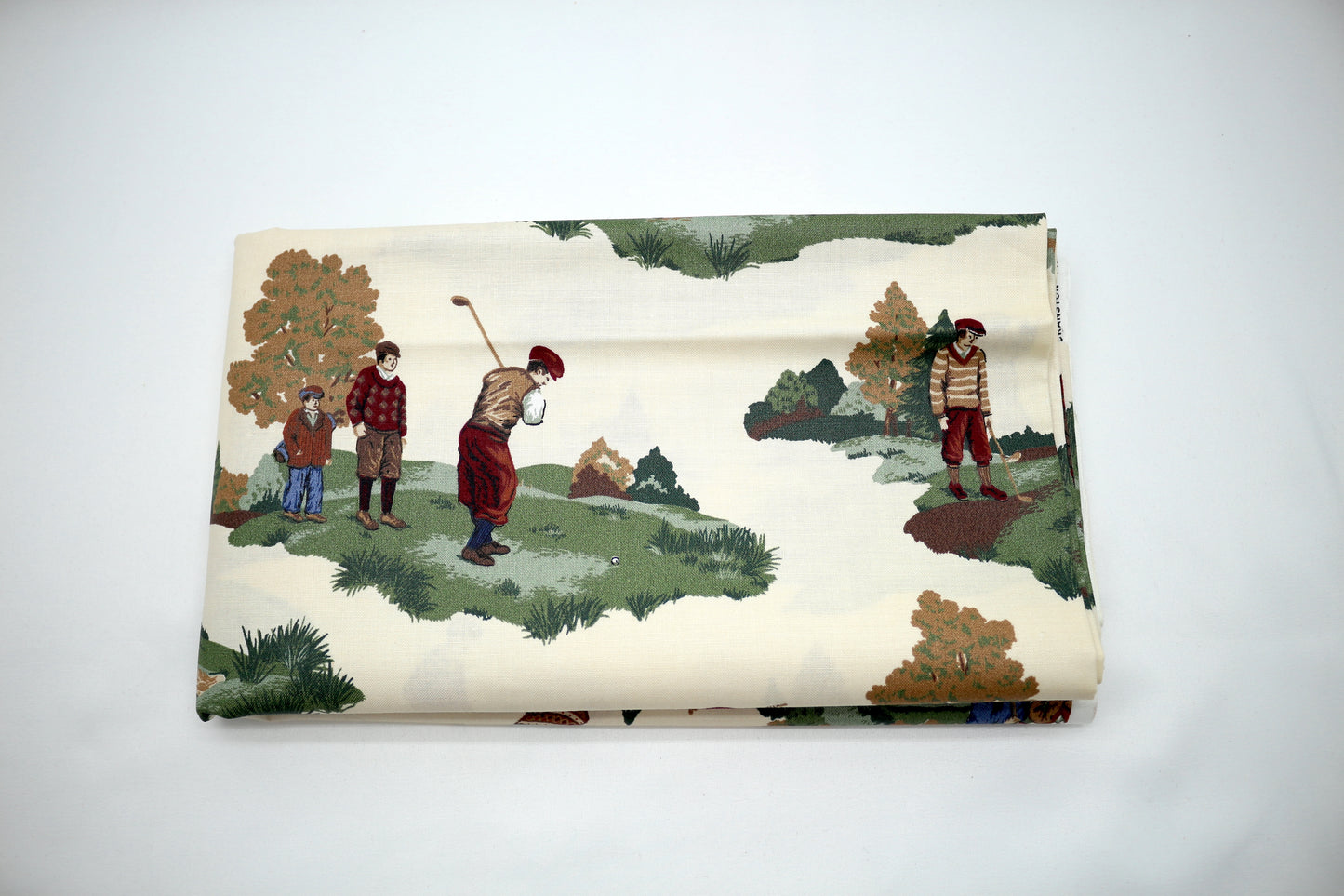 Golfing on the Green Cotton Fabric 46' x 2.5 yds