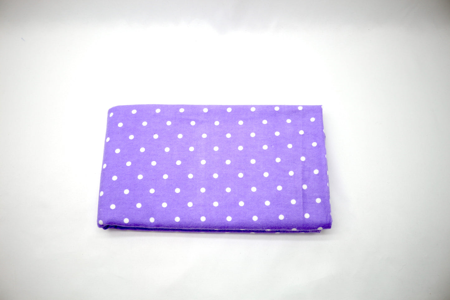 Purple Polka Dot Flannel Fabric 45" x 1 yd