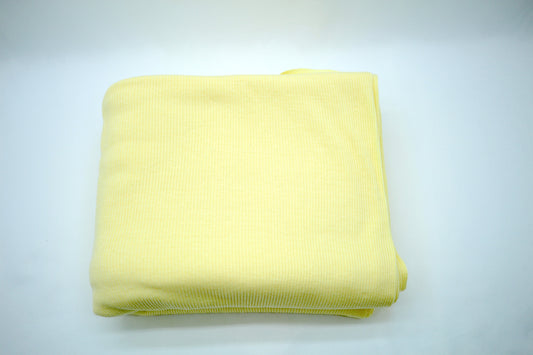 Butter Yellow Rib Knit Fabric 47" x 4 yds