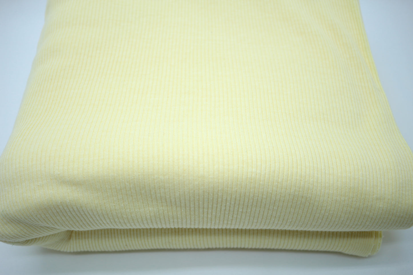 Butter Yellow Rib Knit Fabric 47" x 4 yds