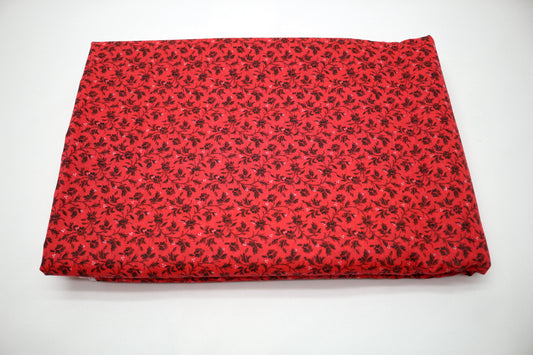 Fiery Roses Cotton Fabric 44' x 3 yds