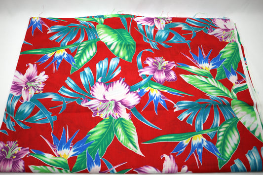 Hawaiian Beaches Cotton Fabric 45" x 1.75 yds