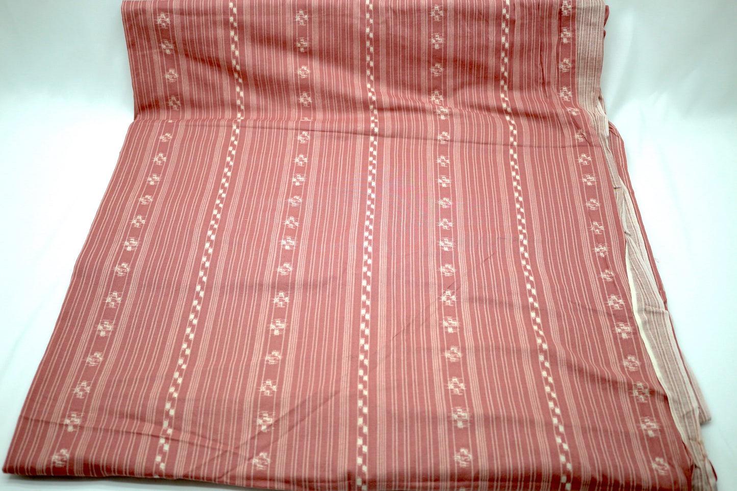 Dusty Rose Aztec Pattern Cotton Fabric 43" x 4.5 yds