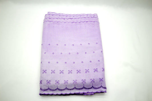 10" Lavender Cotton Eyelet 11 yds