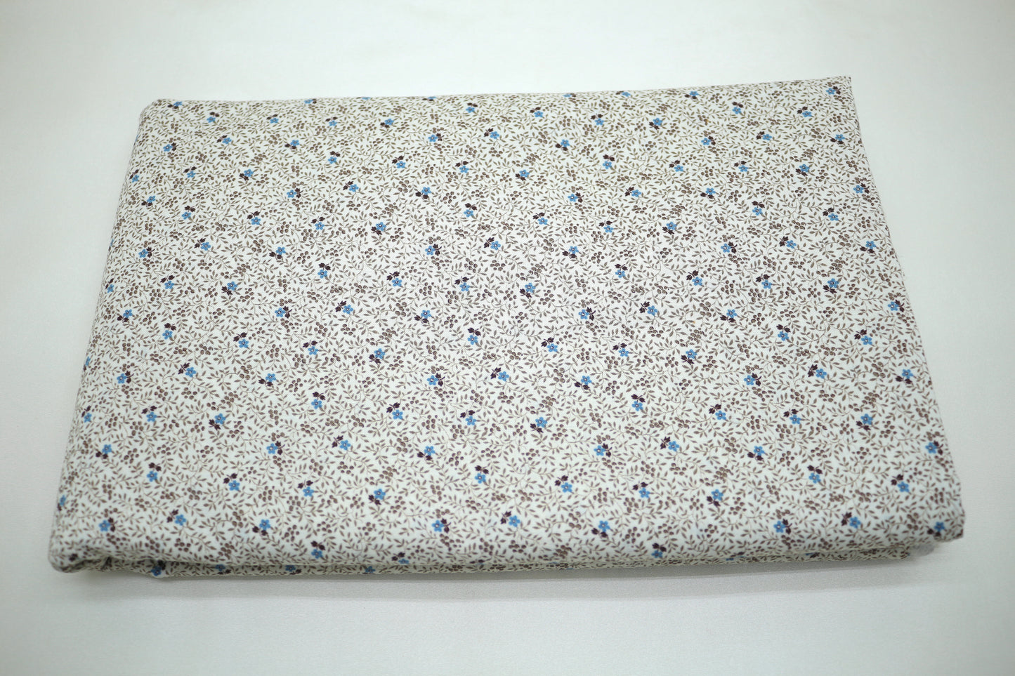 Vintage Cotton Fabric Small Blue Flower 43" x 2.5 yds