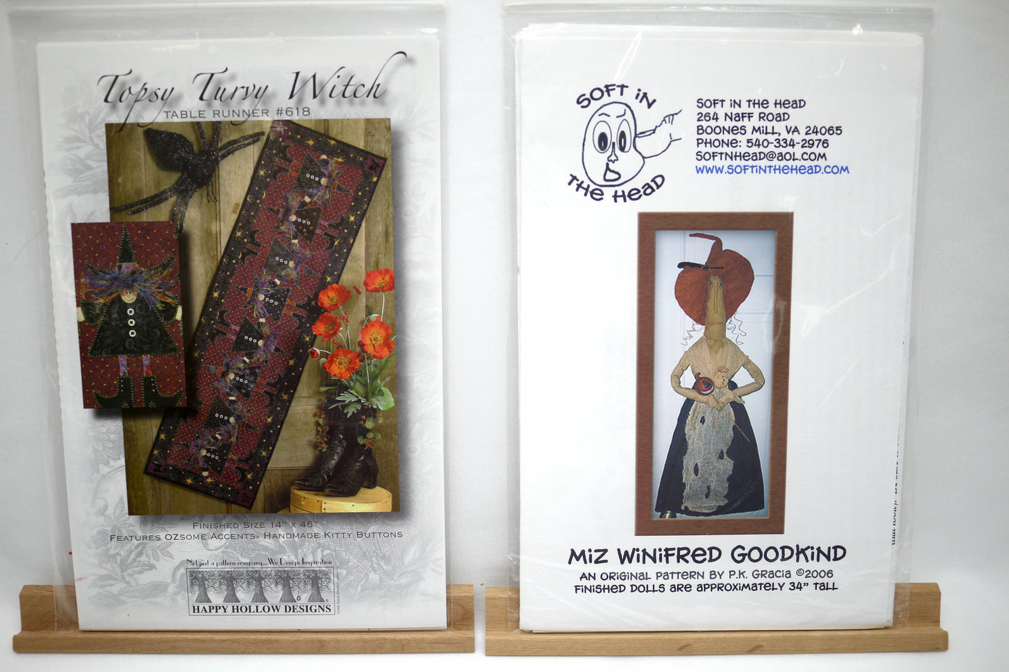 Topsy Turvy Witch Table Runner Pattern OR Miz Winfred Goodkind Doll Pattern