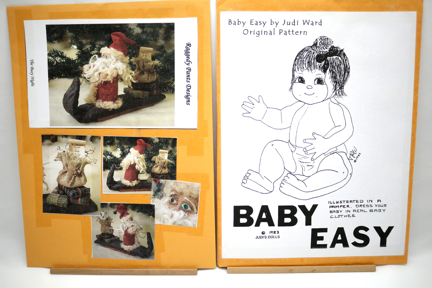 The Busy Night Santa PDF Doll Pattern OR Baby Easy PDF Doll Sewing Pattern