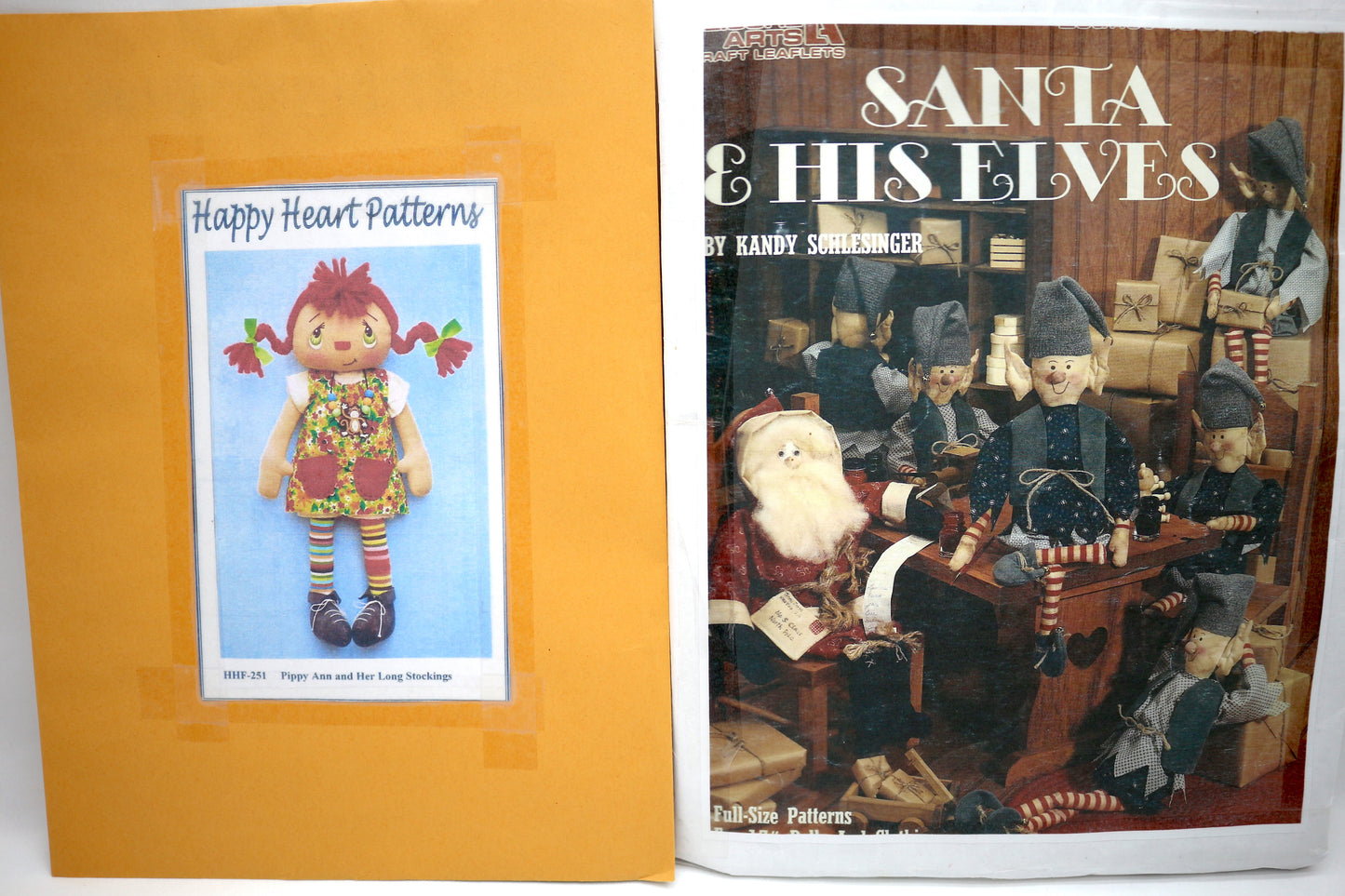 Happy Heart Pippy PDF Doll Sewing Pattern OR Santa & Elves PDF Doll Sewing Pattern