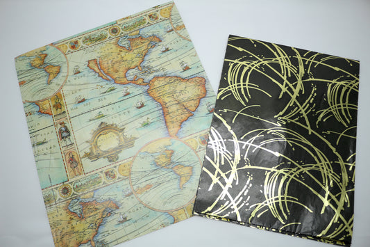 Vintage Gift Wrap Bundle, Junk Journal Paper Supplies