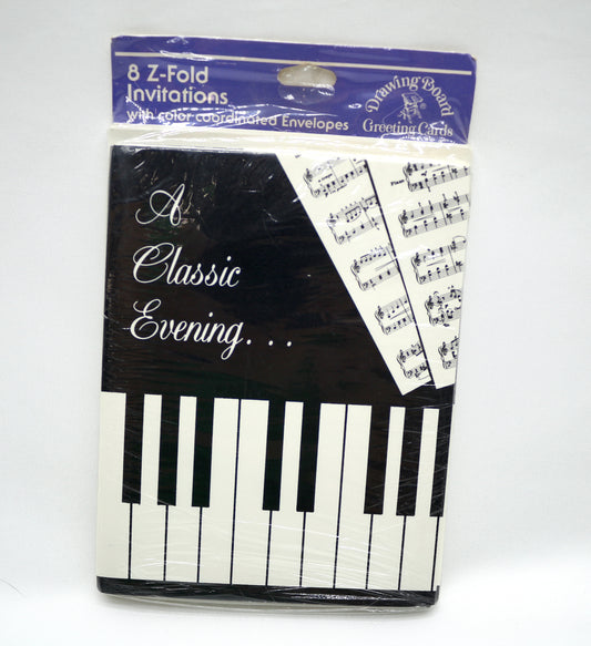 A Classic Evening Piano Invitations Pack