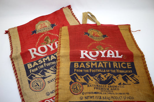 1-Royal Basmati Rice Burlap Bag