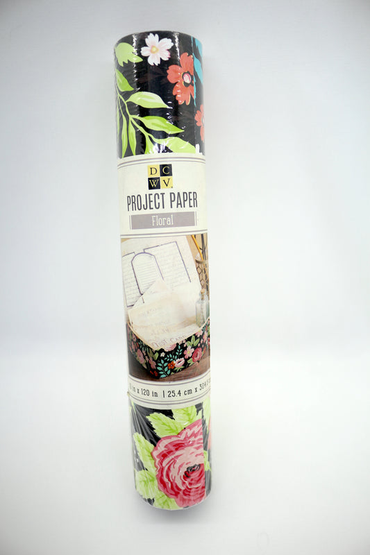 Floral Roll of Craft Paper