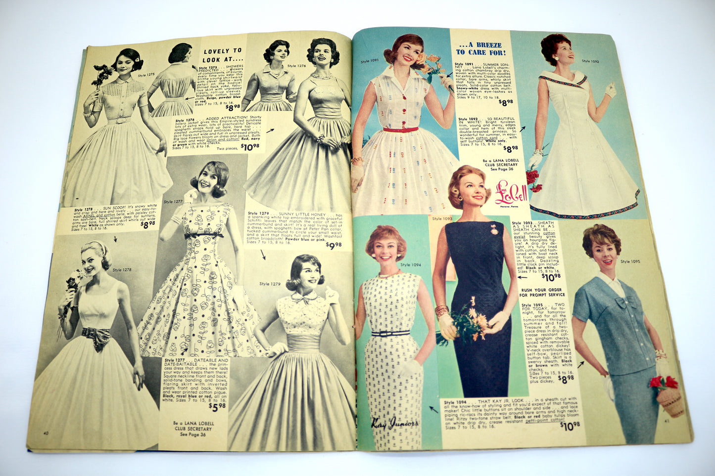 Vintage Coverless Lana Lobel Dress Catalog