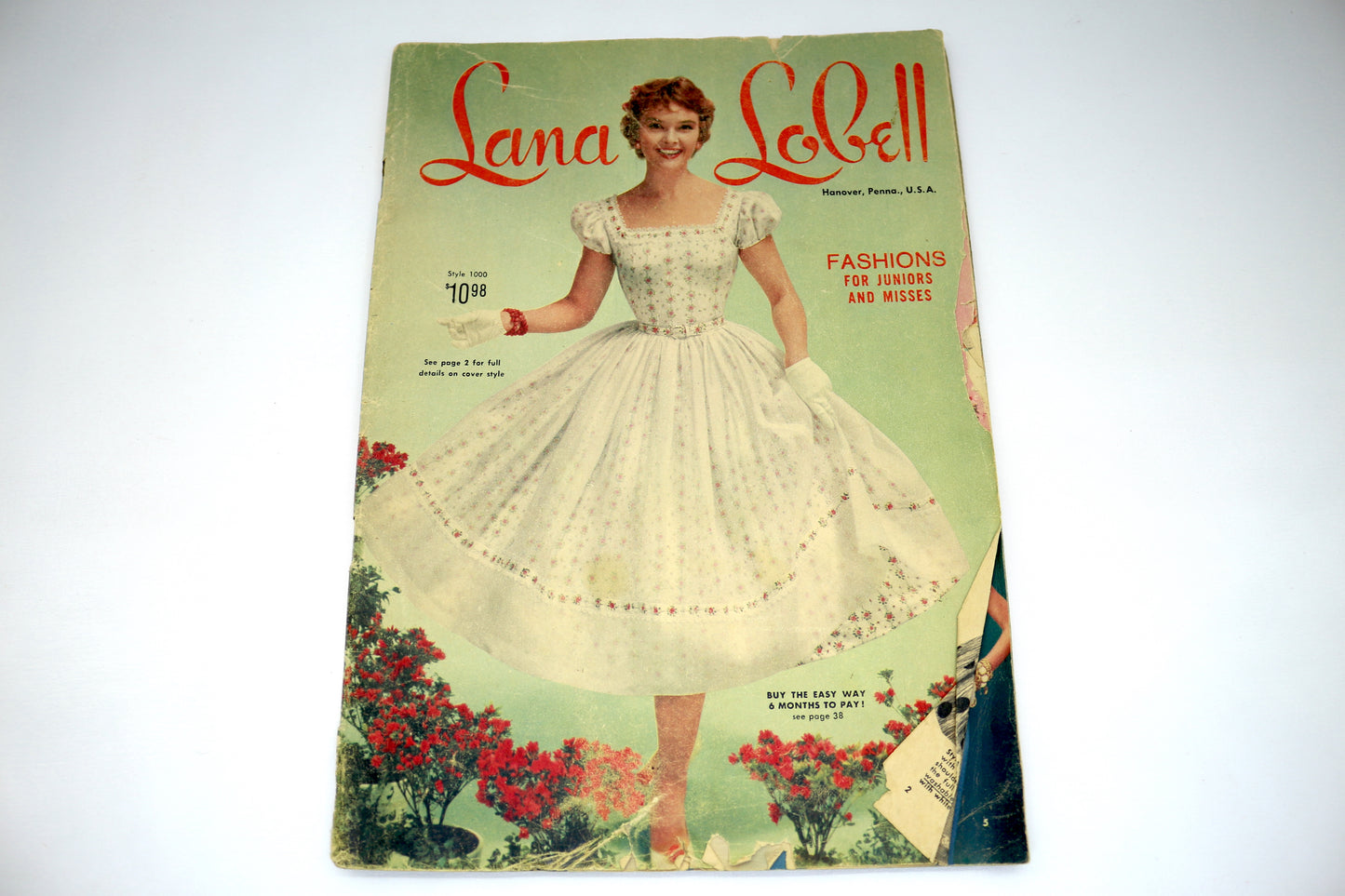 Vintage Lana Lobel Dress Catalog, Junk Journal Supplies