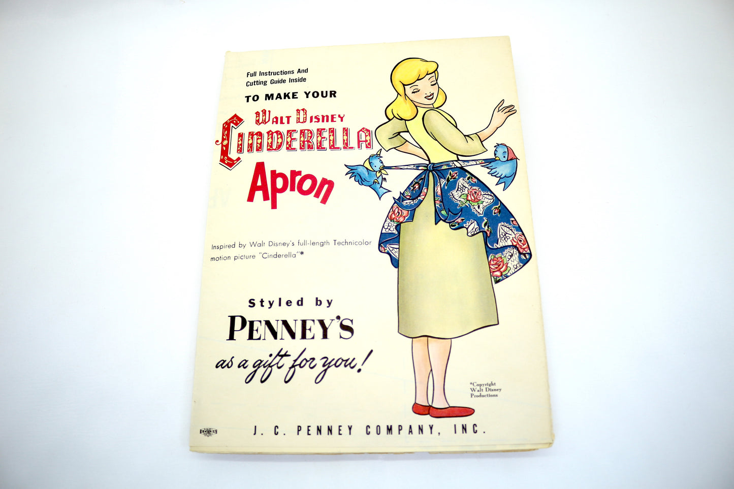 Vintage Disneys Cinderella Apron Pattern