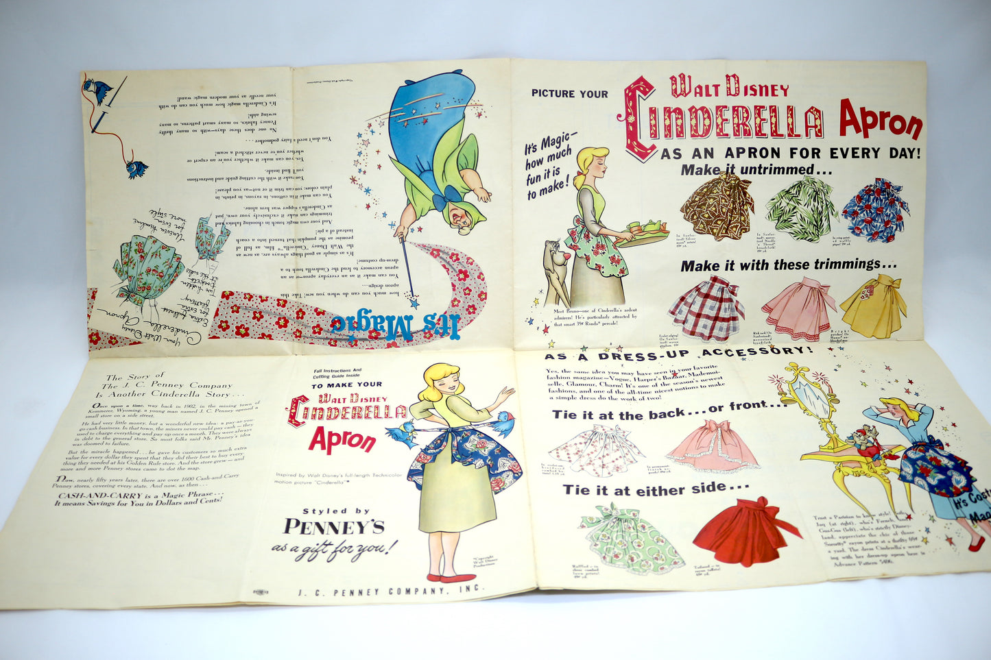 Vintage Disneys Cinderella Apron Pattern