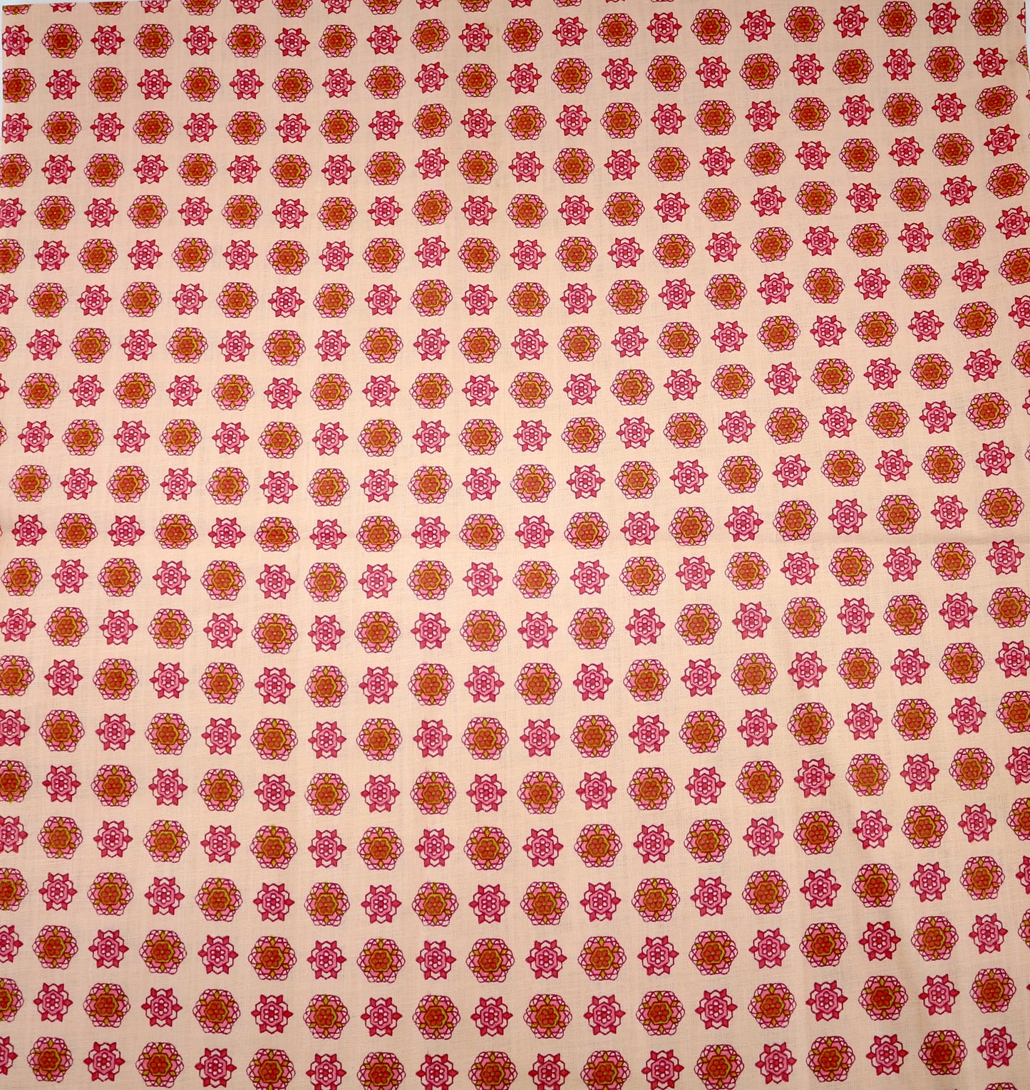 1 yd Kaleidoscope Peaches Cotton Fabric